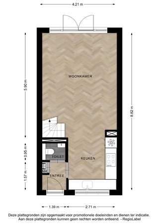 Floorplan - Spiraalstraat 63, 7415 XC Deventer
